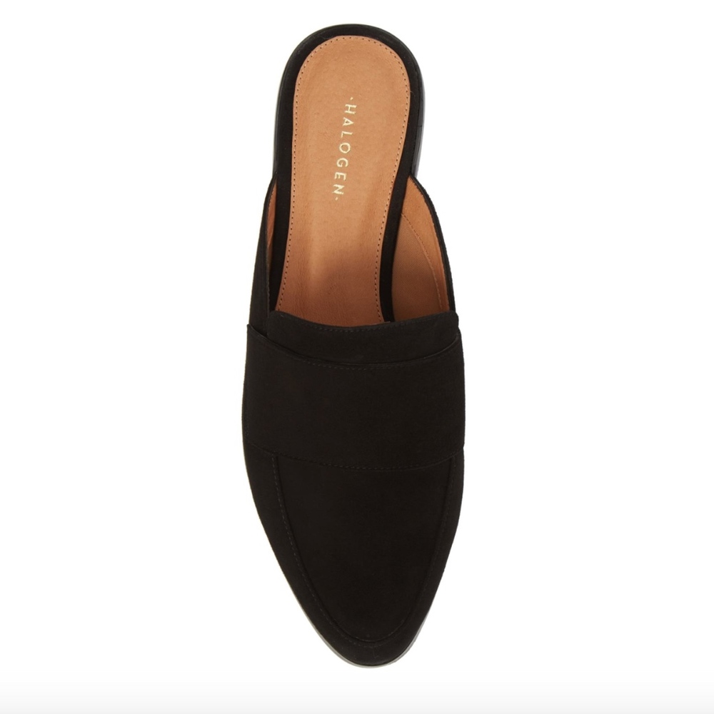 Halogen Violet Mule - Black Suede